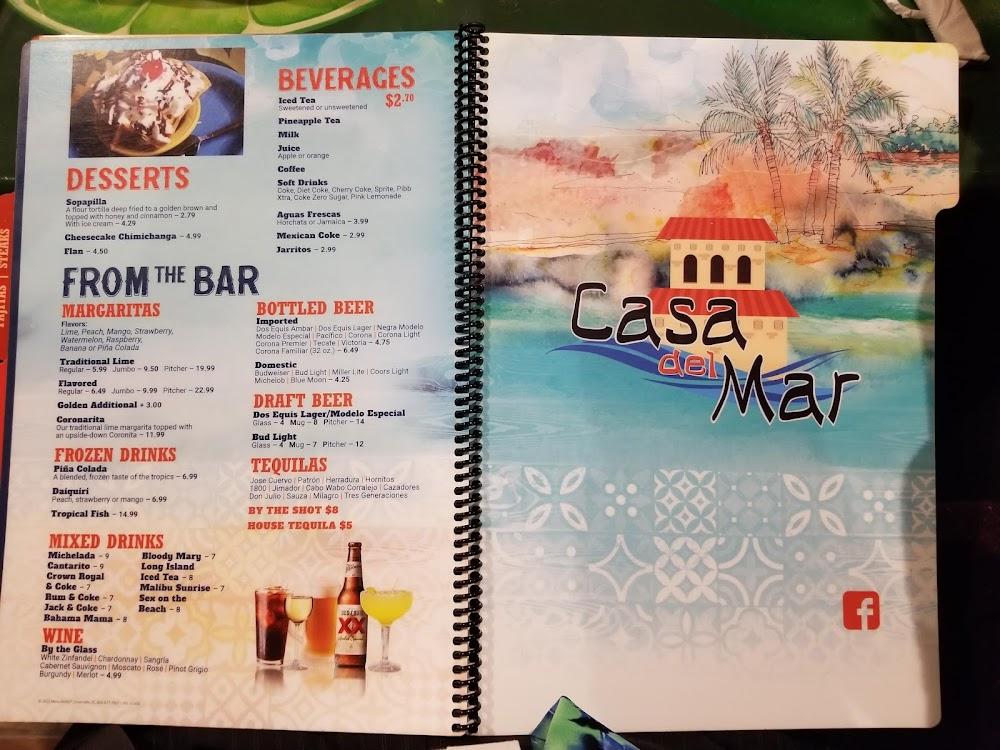 Casa Del Mar Menu image 4